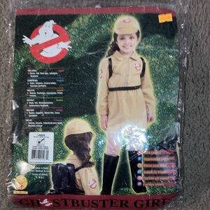 Kids Ghostbuster costume says size large for 8-10 year olds. (Closer to 8)
